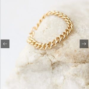 Hello Adorn 14k Chain Dani Ring size 8